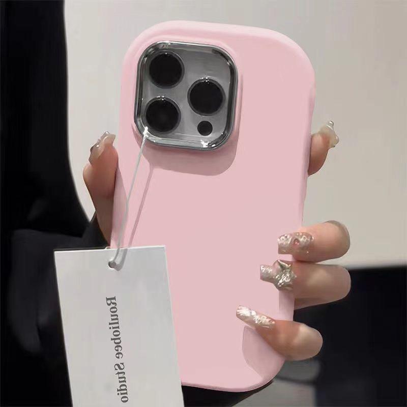 Подходит для чехла для мобильного телефона iPhone 16 Promax, однотонный минималистичный атмосферный силиконовый защитный чехол, хорошее ощущение высокого класса