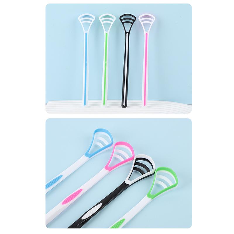 Silicone Tongue Scraper 1PCS Ergonomic Grip for Daily Oral Health Effortlessly Cleans Tongue Surface