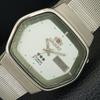 ВИНТАЖНЫЕ ORIENT CRYSTAL АВТОМАТИЧЕСКИЕ 46941 ЯПОНИЯ МУЖСКИЕ БЕЛЫЙ ЦИФЕРБЛАТ ЧАСЫ a704855-1