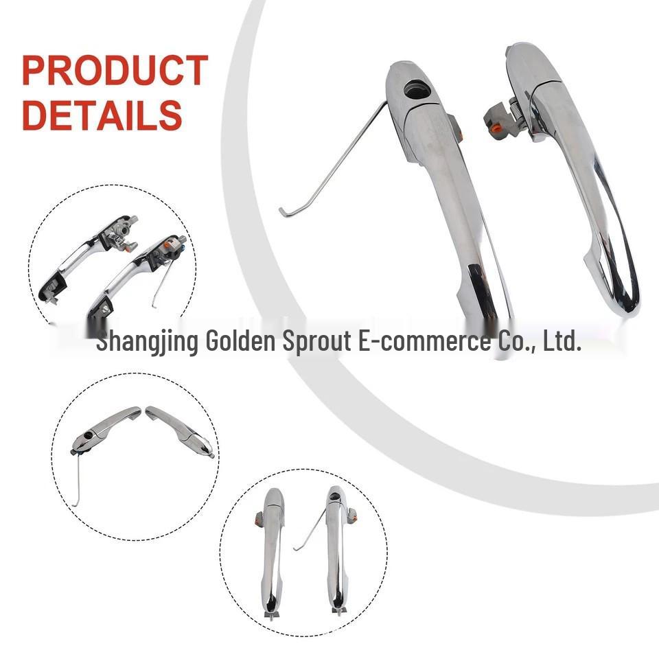 735592026 and 735592012 are electroplated door handles for Fiat 500.
