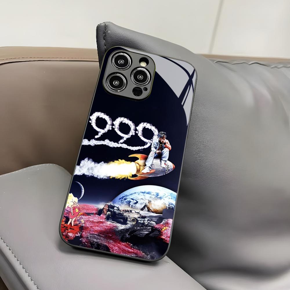 Чехол для телефона Singer J-Juice W-WRLD для Iphone 17 Air 16 15 14 12 11 13 Pro Max Mini X Xr Xs Puls Черная стеклянная крышка