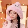 Зимняя теплая шапка-пушок Hello Kitty 1 шт. меховая шапка