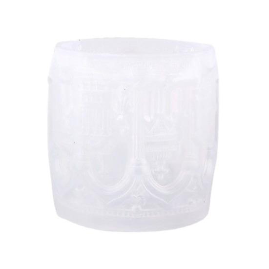 Ренессансная силиконовая форма DIY Эпоксидная смола Подсвечник Форма для хранения чашки для ювелирных изделий Гипс Поделки Скандинавский стиль Форма для демонстрации