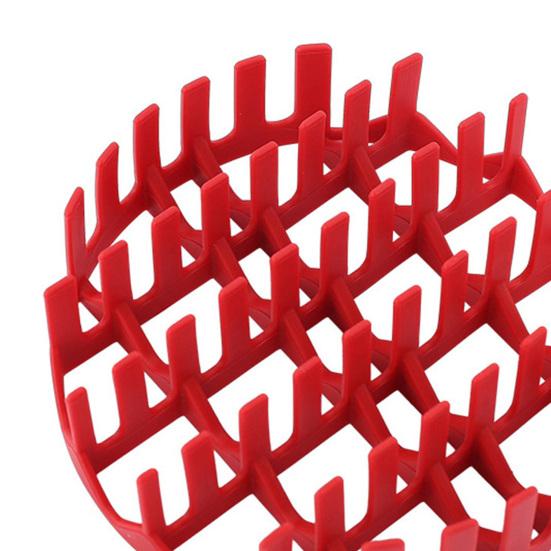 Silicone Air Fryer Liner with Hot Dog Divider Round Cooking Rack Reusable