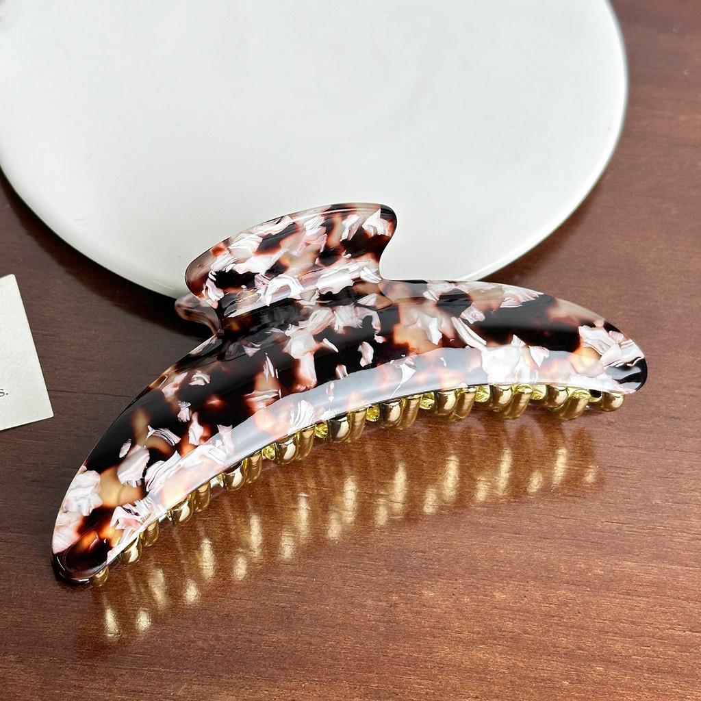 Большие уникальные заколки-крабы для волос из высококачественного ацетата для женщин