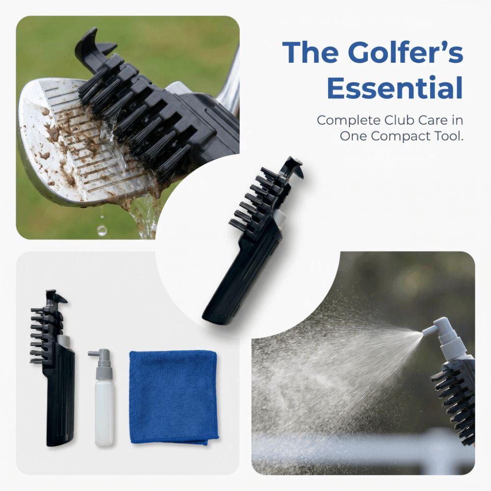 ABS Handle Golf Club Brush Detachable Bottle Cleaning Brush Golf Groove Cleaner Practice Bag