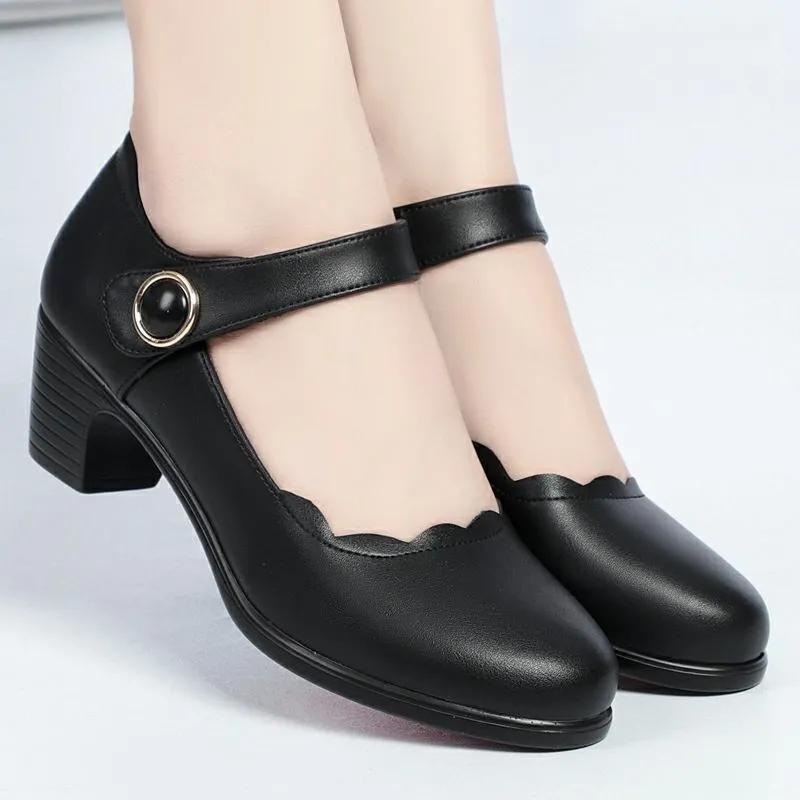 Zapatos de mujer женская мода милый круглый носок студенческая школьная удобная обувь женская повседневная обувь для работы в гостинице весна и осень ba04