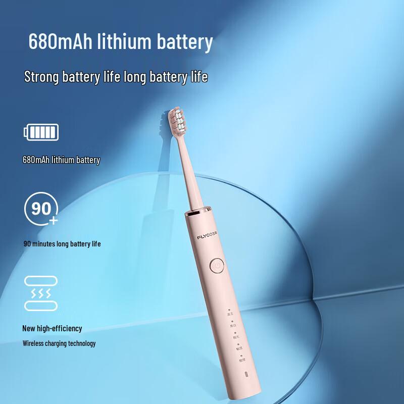 FLYCO FT7108 Sonic Electric Toothbrush with Soft Bristles CN plug (adapter included)