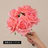 Simulated moisturizing handle bundle curled corner rose ins European home furnishing hotel decorative flower arrangement ornament moisturizing rose