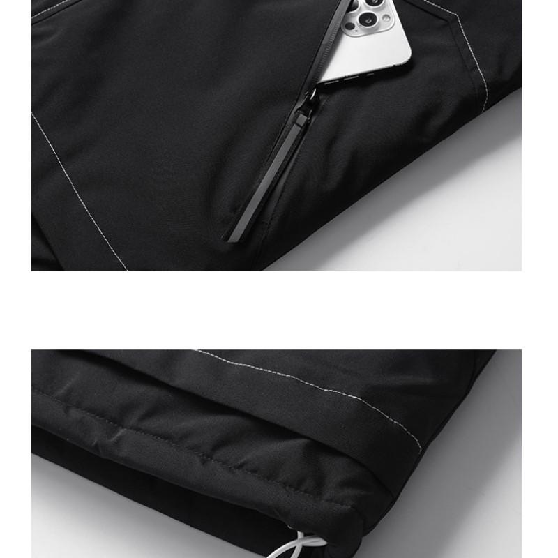 Men's Hooded Thick Lamb Wool Padded Jacket Explosive Fashion Coat Winter Wool Windproof Padded Jacket