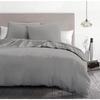 3-piece Duvet Cover Set - HOME LINGE PASSION - HP72079 - Microfiber 82 G - 220 X 240 Cm - Light Grey