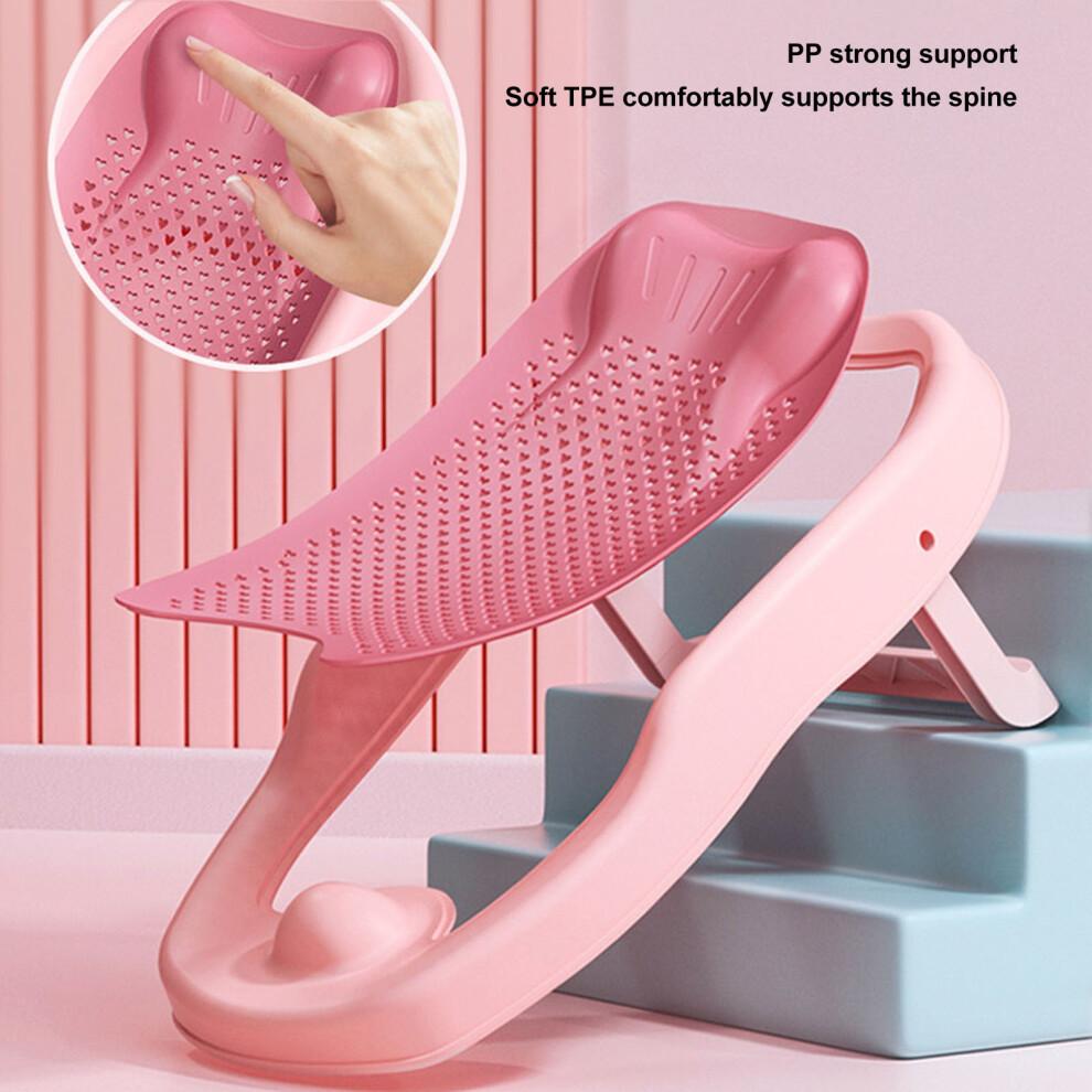 Pink Baby Bath Support, Klappbarer, herzförmiger Babybadewannenhalter