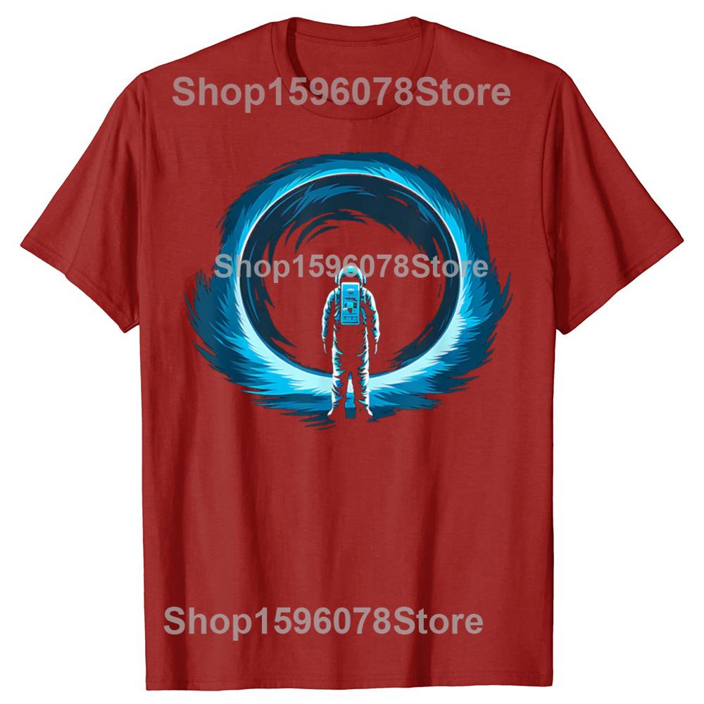 Funny Black Hole Physics Universe Graphic T Shirts Men Cotton Humor Streetwear Tee Shirt Short Sleeve Unisex Loose Clothing