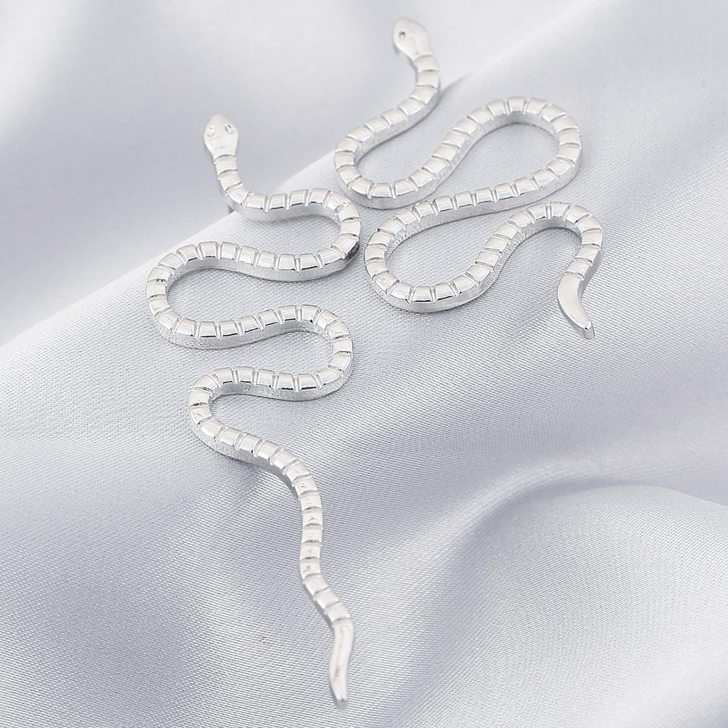 Snake Exotic Earrings Fashionable And Exaggerated Animal Shape Alloy Jewelry Ear