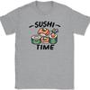 Футболка Sushi Time Смешной Ролл Еда Японии Рис Милый Юмор Графическая футболка