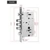 High quality, stainless steel security door lock panel handle and body,silent tongue,lock parts/accessories