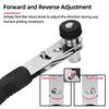 Telescopic Screwdriver Magnetic Bits Drivers Set Adjustable Ratchet Wrench Dual-Purpose Spanner Handle Socket Repair Hand Tools