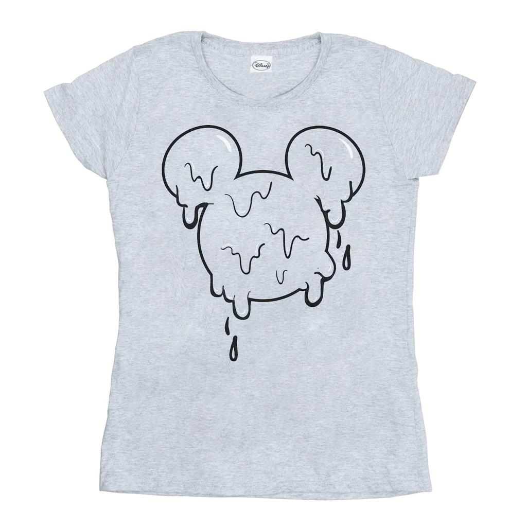 Disney Womens/Ladies Mickey Mouse Ice Cream Head Cotton T-Shirt