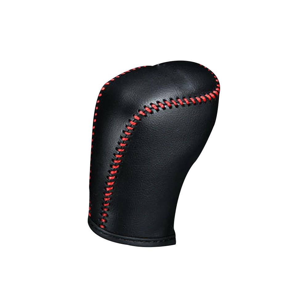 Car Shift Knob Cover for Nissan Kicks 2017-2023 Verse 2019-2021 Sunny Juke Sylphy 2020 2021 AT Gear Collars Leather Accessories