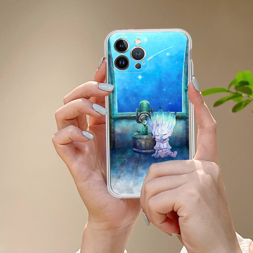 Чехол для телефона Dr.STONE для iPhone 17 16 15 14 11 12 13 Mini Pro XS Max Plus Funda Shell
