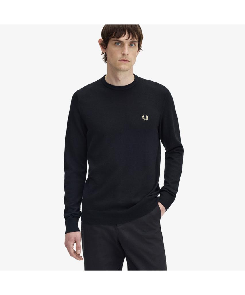 Fred Perry [Базовая модель] Классический джемпер с круглым вырезом из шерсти мериноса (198) Afpm2439601-198