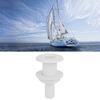 3 4in Plastic Marine Thru Hull Exhaust Fittings Boat Drain Outlet Plug White