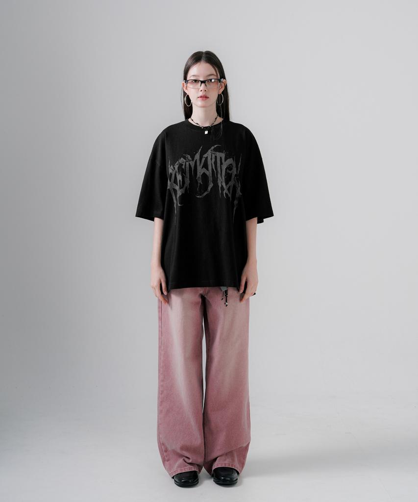 Ezcaton Rematch Pigment Short Sleeve T-Shirt Black Kmst6781