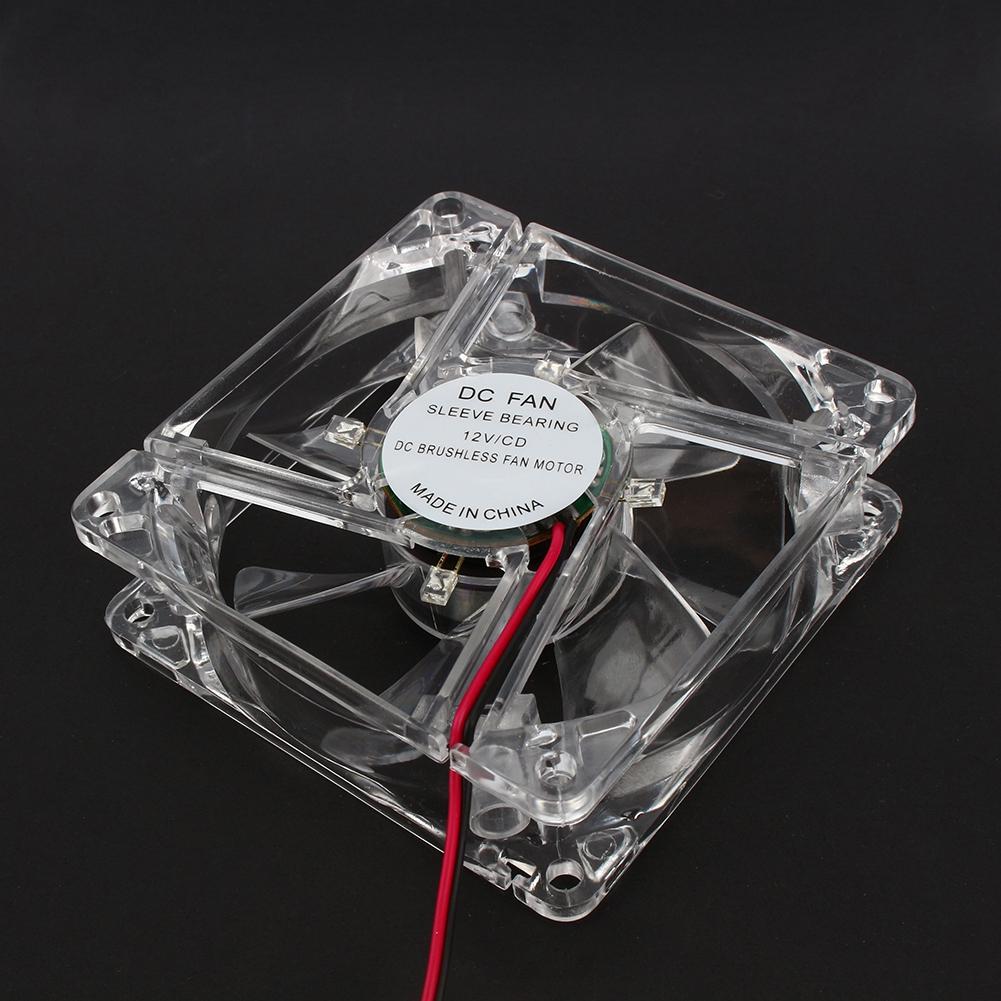 4Pin DC 12V 80mm синий светодиодный светильник CPU PC компьютерный вентилятор для охлаждения корпуса
