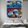 Smurfs Blue Adventure Threepiece Set 1 Duvet Cover 2 Pillowcase Without Core Soft And Comfortable Bedding Set Christmas Birthday Gift