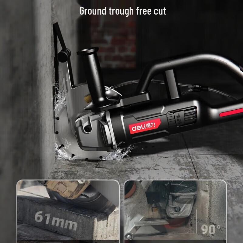 Deli 2200W 195mm Wall Chaser CN plug (adapter included)