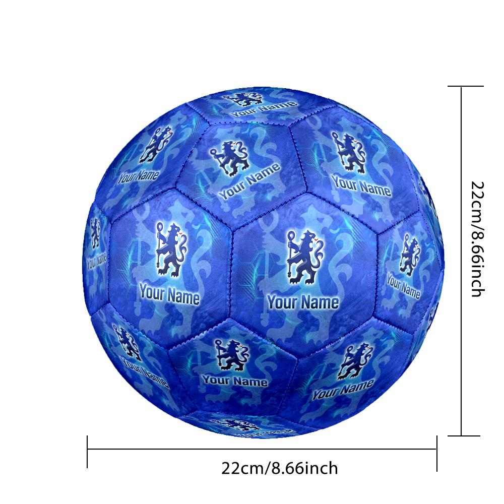 Size 5 Football Custom Name Text, Outdoor Training Soccer BallChelsea FC