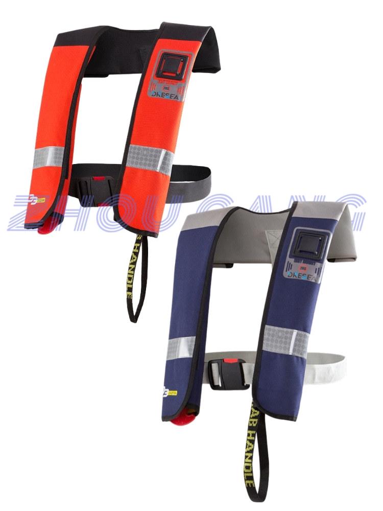 CCS Automatic Inflatable Life Jacket with Double Airbag Collar, 150N, Manual Single Airbag Vest