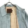 Coach Stainless Collar Coat S Light Blue Lined Women Used