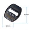 Stainless steel material door lock buckle protective cover door rust proof protective cover For Kia EV9 2023 2024