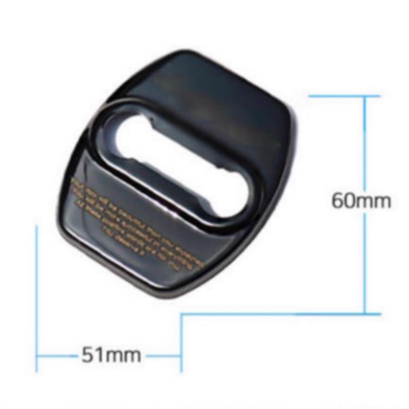 Stainless steel material door lock buckle protective cover door rust proof protective cover For Kia EV9 2023 2024
