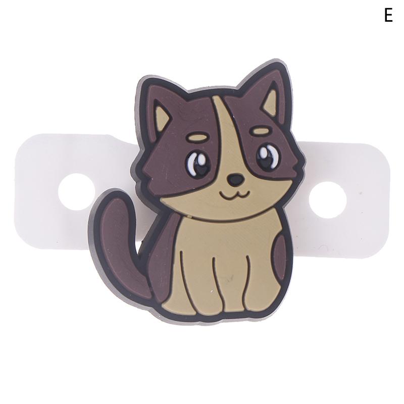 1/6 шт. Милый мультяшный Различный Кот Демпфер для теннисной ракетки Силиконовый Амортизатор для снижения вибрации теннисной ракетки Демпферы