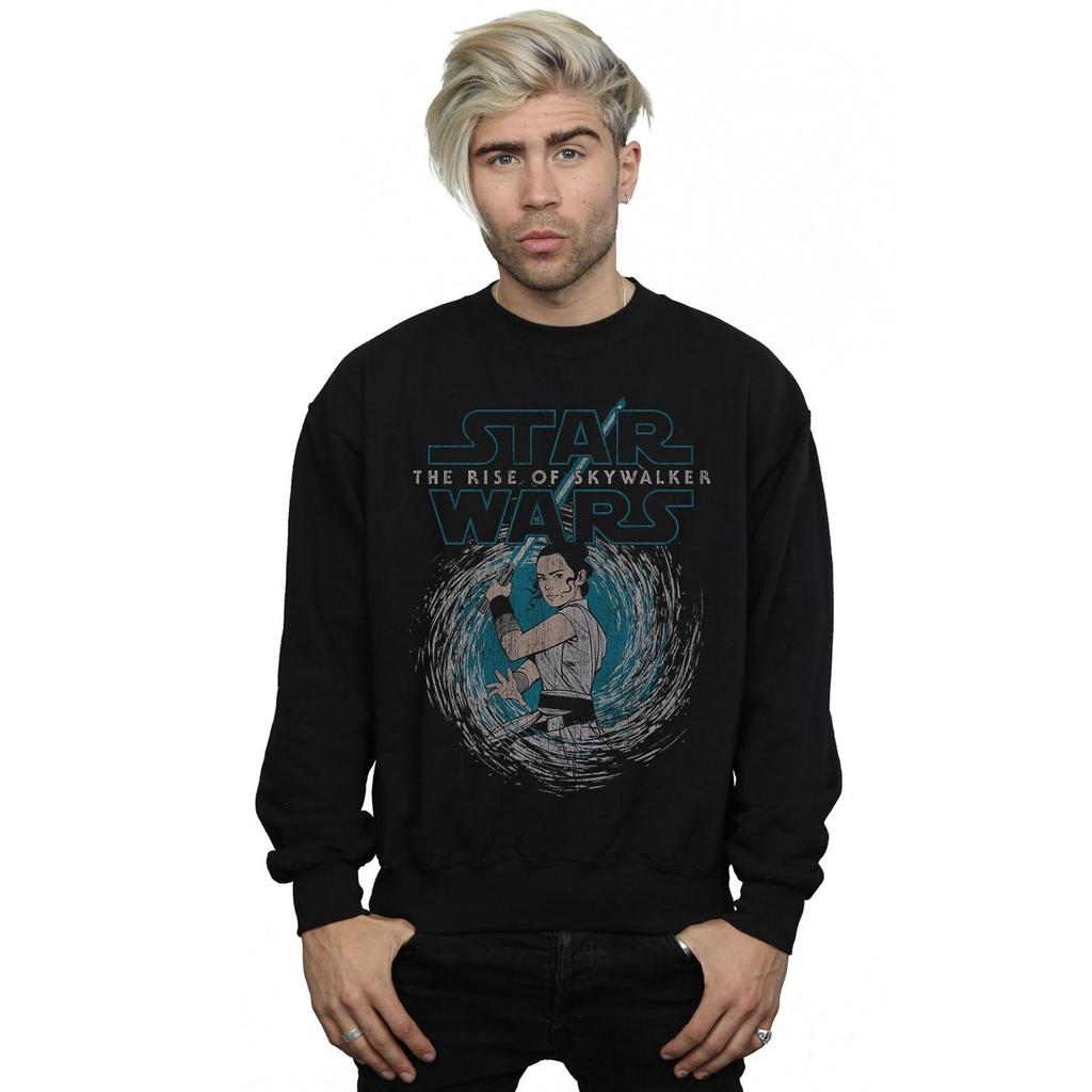 Star Wars Mens The Rise Of Skywalker Rey Whirl Sweatshirt
