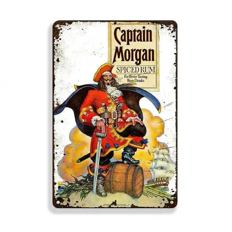 Винтажный ромовый бренд, металлическая жестяная вывеска, булавка для девушки, плакат, металлические вывески, мужская пещера, домашний гараж, металлическая доска, украшение на стену, жестяная вывеска, декор
