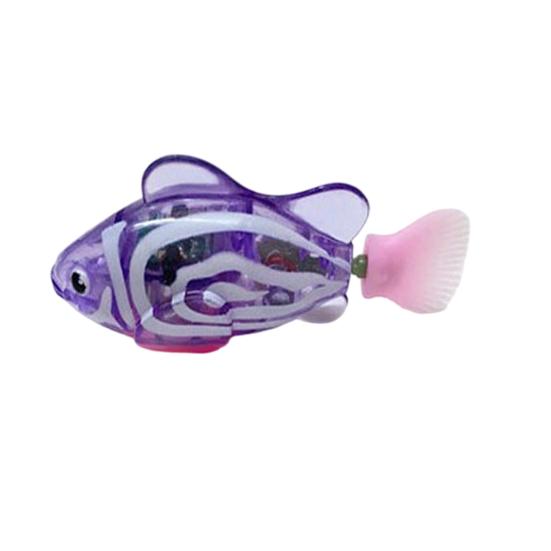 Игрушка Рыбка для Плавания со Светодиодной Подсветкой Водонепроницаемая Работающая от Батареек Симуляция