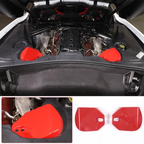 For Corvette C8 ABS Red Engine Bay Shock protection Panel Cover Trim
