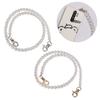 2pcs Acrylic Beads Bag Strap Transparent Purse Strap Bead Assortments Bag Chain  Crossbody Use