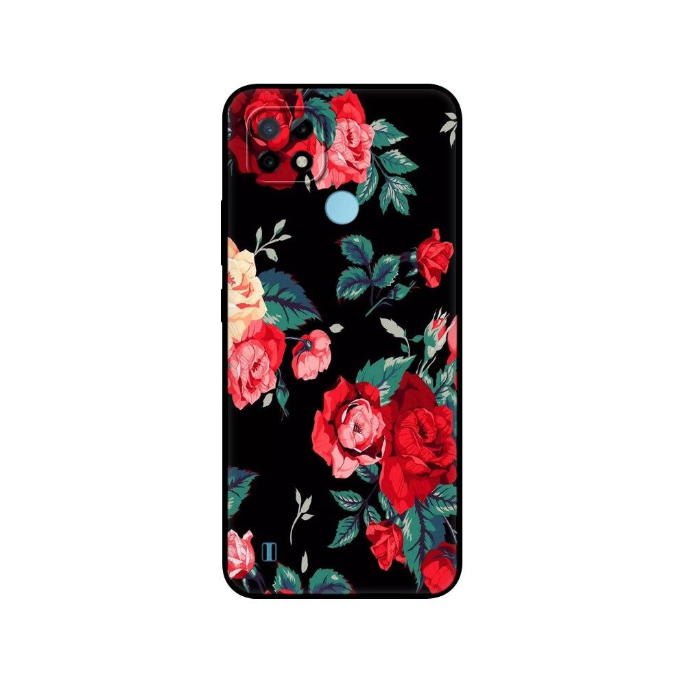 Силиконовый чехол для Realme C21 для OPPO RealmeC21 C 21, чехлы для телефонов 6,5 дюйма; Funda RMX3201 Bumper Capa Etui Мягкий черный чехол из ТПУ