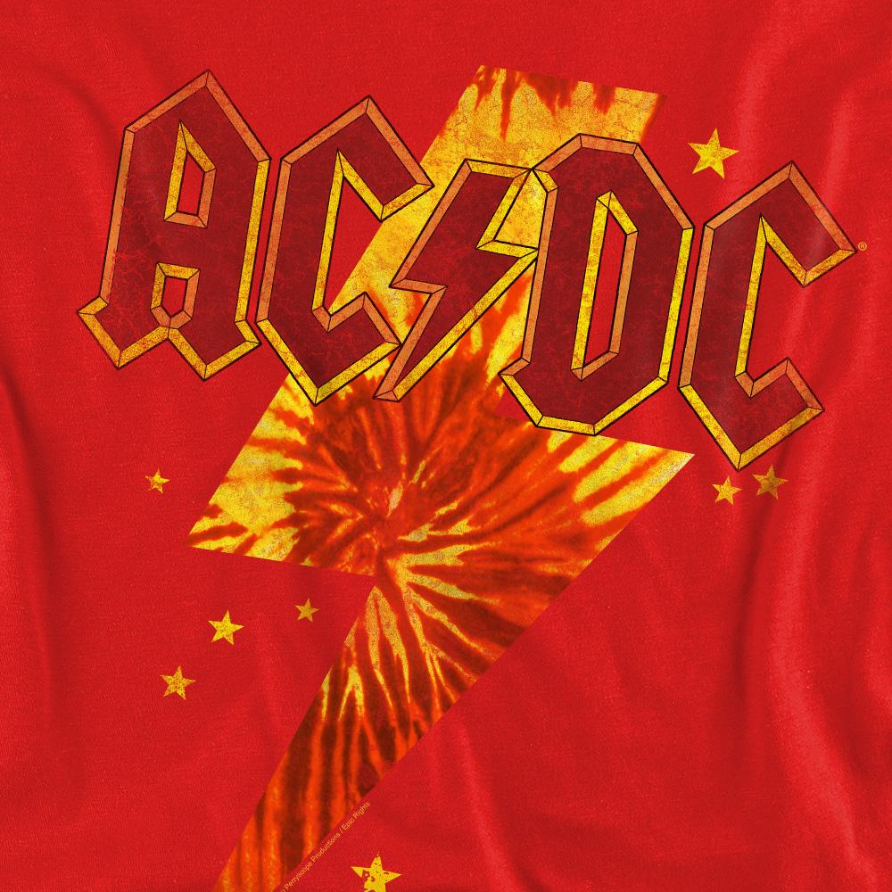 AC/DC Unisex Adult Tie Dye Bolt Sweatshirt