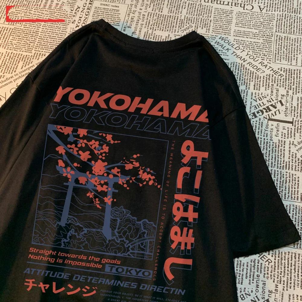 Japanese Style Letter Printed Unisexs Tshirt Casual Short Sleeve Breathable Oneck Tops Summer Short Sleeved Unisexs Clothing