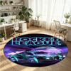 Rocket League Printed Round Crystal Velvet Rug Soft Non Slip Floor Carpet For Bedroom Holiday Gift
