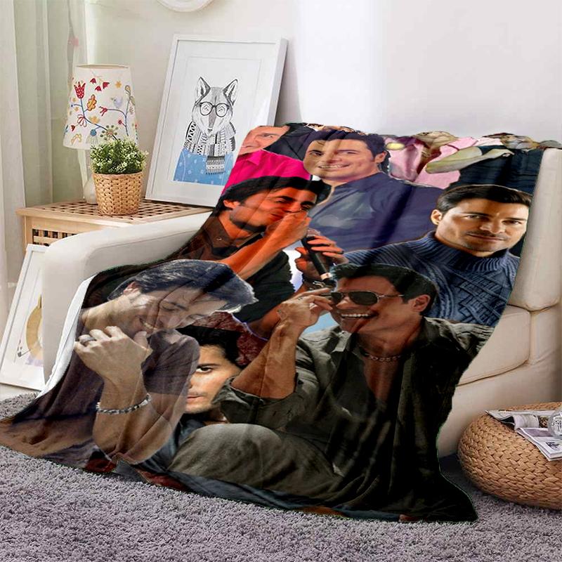 Chayanne 3D Print Puerto Rican Latin Pop Gift Blanket,Soft Throw Blanket for Home Bedroom Bed Sofa Travel Picnic Cover Kids