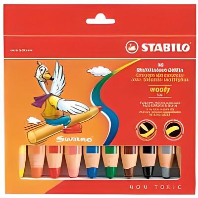 Коробка из 10 Stabilo Woody