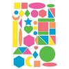 Fluorescent Geometric Stickers 1.5 To 11 Cm X 82 Pieces
