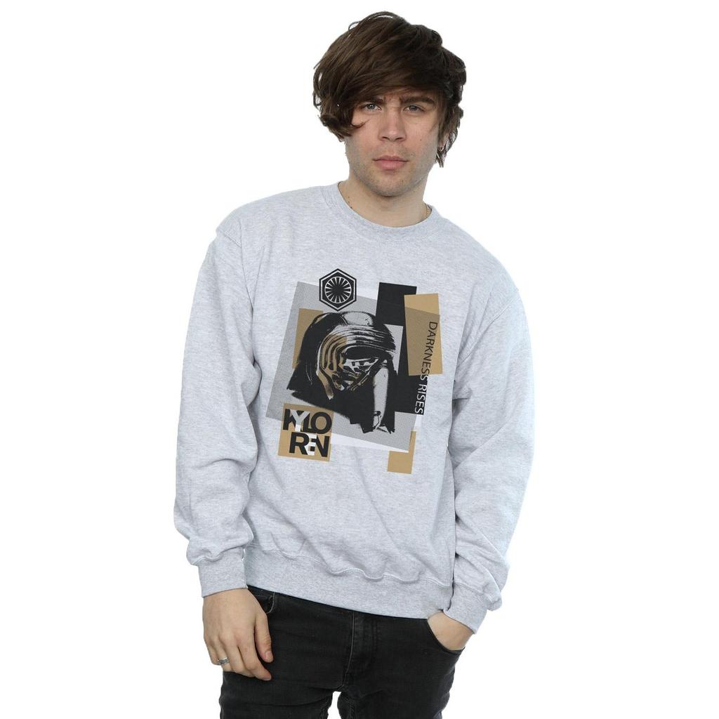 Star Wars Mens The Last Jedi Kylo Ren Patchwork Sweatshirt