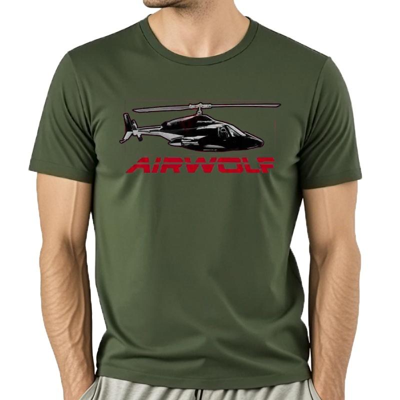 Camiseta Con Rejilla De Helicptero Airwolf 3i2m